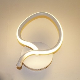 Applique da parete moderna minimalista in alluminio LED integrato 12 W