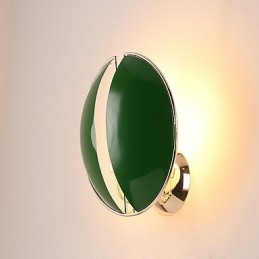Applique da parete mini vintage contemporanea con luce verso l'alto, metallo, 2 lampadine E12/E14