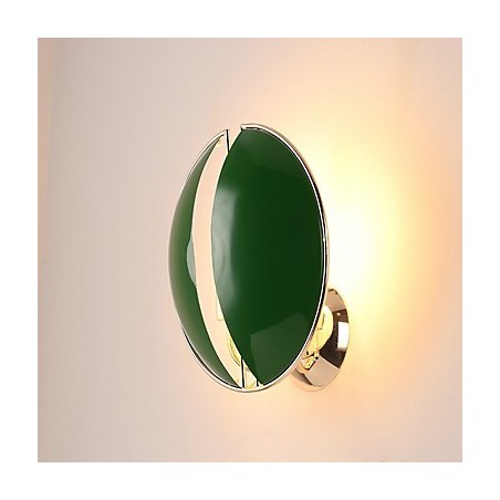 Applique da parete mini vintage contemporanea con luce verso l'alto, metallo, 2 lampadine E12/E14