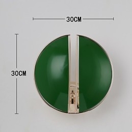 Applique da parete mini vintage contemporanea con luce verso l'alto, metallo, 2 lampadine E12/E14