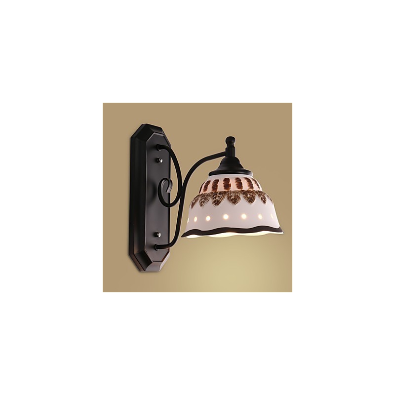 Applique da parete mini in ceramica stile moderno contemporaneo rustico