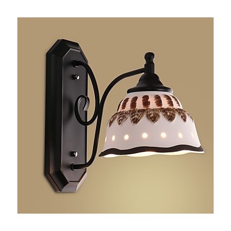 Applique da parete mini in ceramica stile moderno contemporaneo rustico