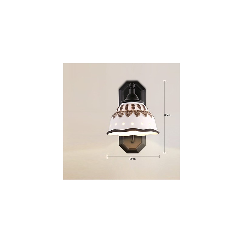 Applique da parete mini in ceramica stile moderno contemporaneo rustico