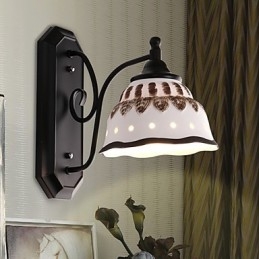 Applique da parete mini in ceramica stile moderno contemporaneo rustico