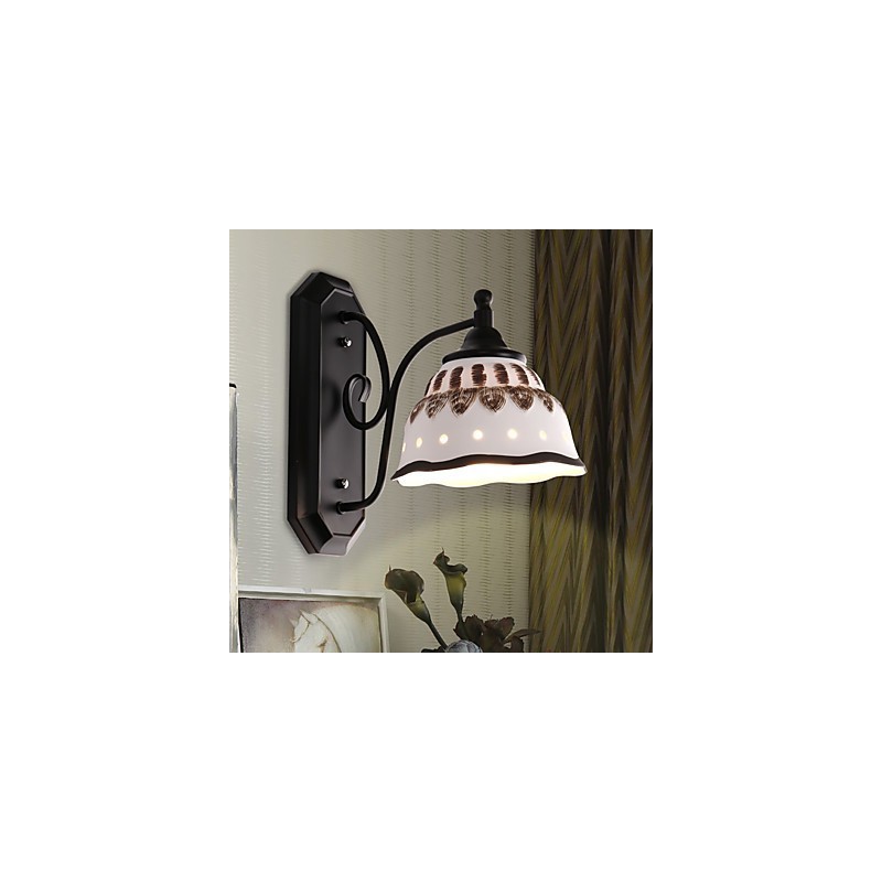 Applique da parete mini in ceramica stile moderno contemporaneo rustico