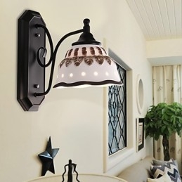 Applique da parete mini in ceramica stile moderno contemporaneo rustico