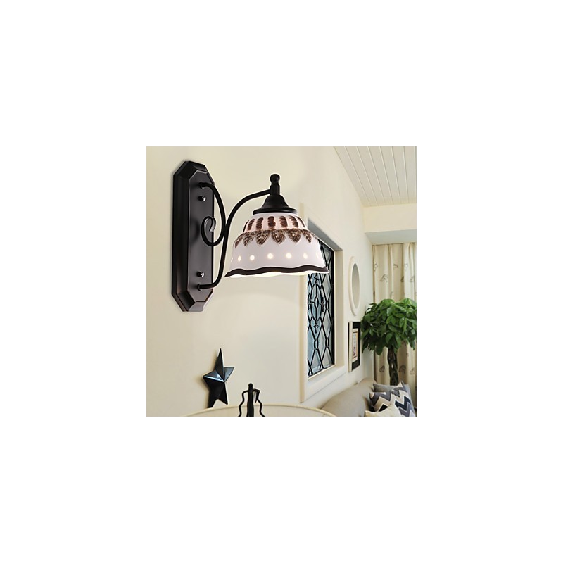 Applique da parete mini in ceramica stile moderno contemporaneo rustico
