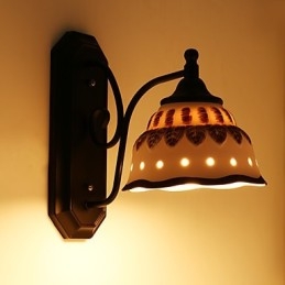 Applique da parete mini in ceramica stile moderno contemporaneo rustico