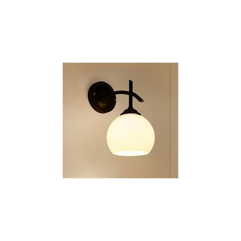 Applique da parete LED moderna country, mini, luce ambientale, vetro dipinto