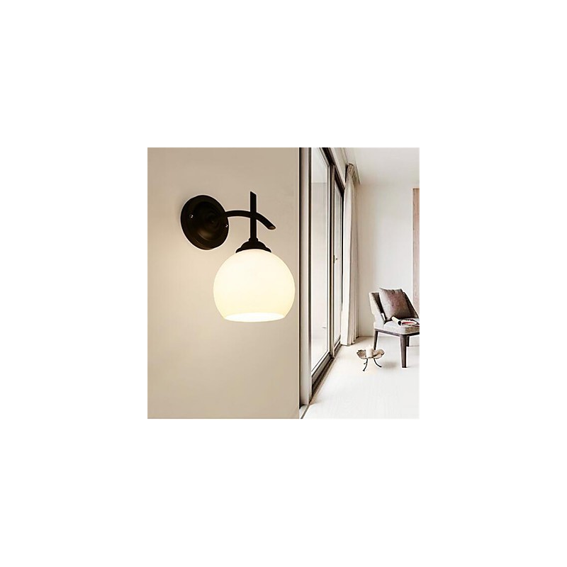 Applique da parete LED moderna country, mini, luce ambientale, vetro dipinto