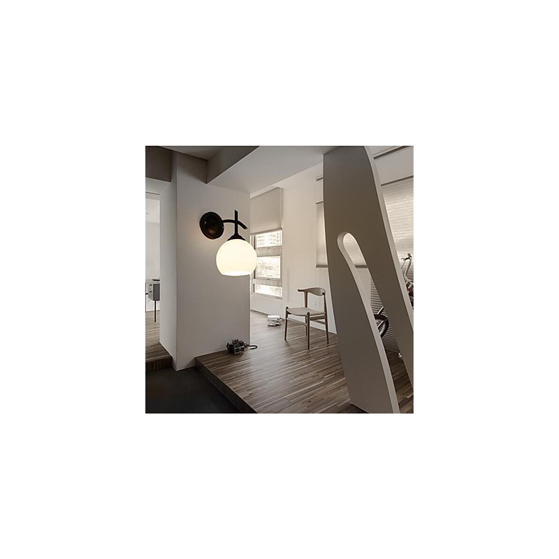 Applique da parete LED moderna country, mini, luce ambientale, vetro dipinto