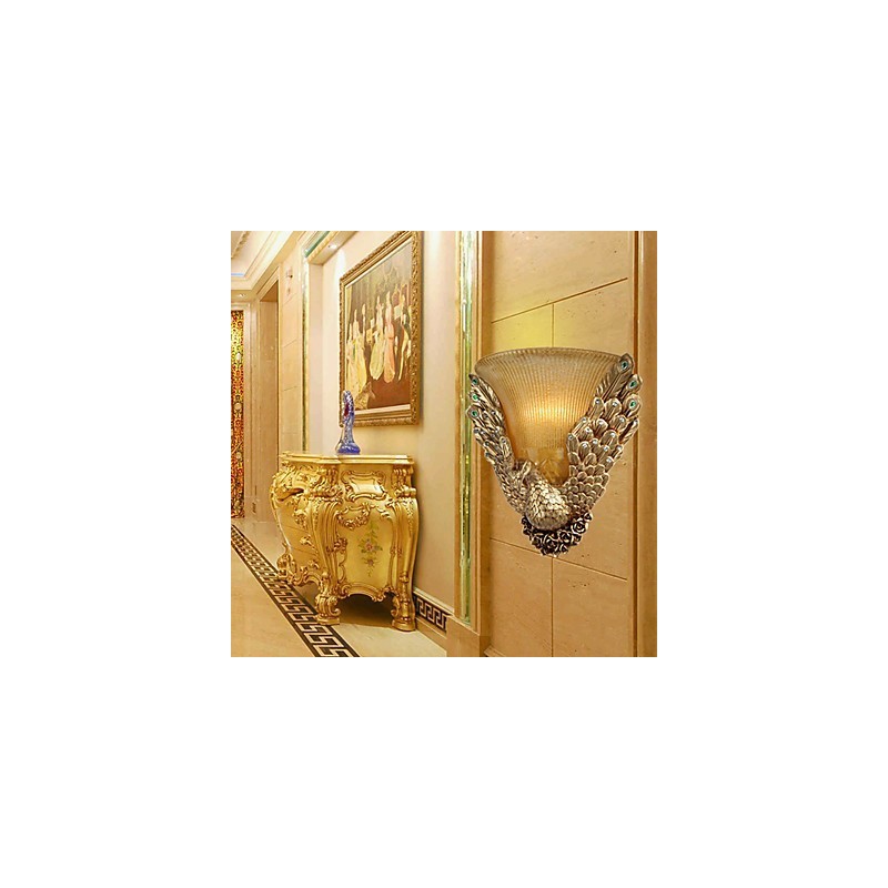 Applique da parete mini in cristallo, stile rustico/lodge, tradizionale/classico, moderno/contemporaneo