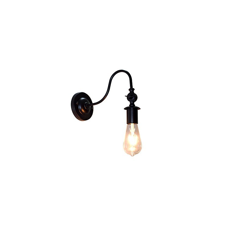 Applique da parete Light Buzz Wall in ferro nero