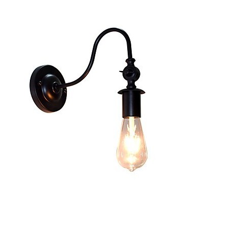 Applique da parete Light Buzz Wall in ferro nero