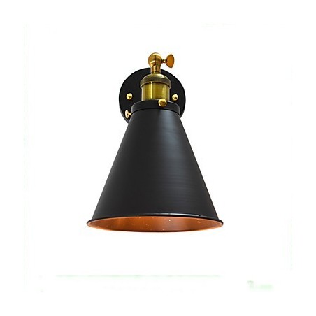 Applique da parete in ferro verniciato Light Buzz nera E27 4W