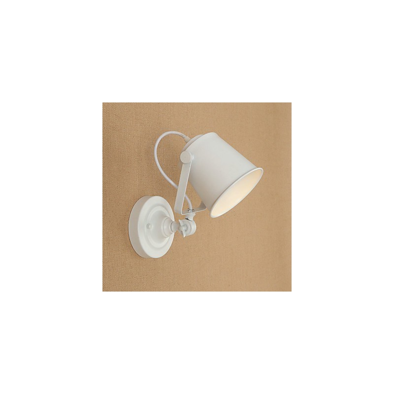 Applique da parete country retrò regolabile con braccio oscillante e protezione occhi, 5 W