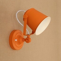 Applique da parete country retrò regolabile con braccio oscillante e protezione occhi, 5 W