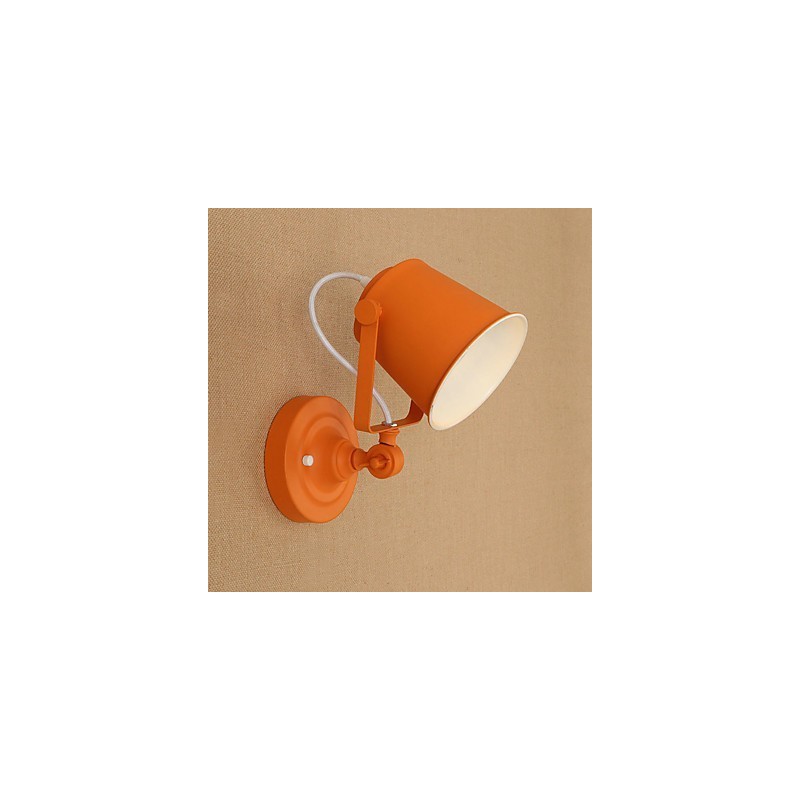 Applique da parete country retrò regolabile con braccio oscillante e protezione occhi, 5 W