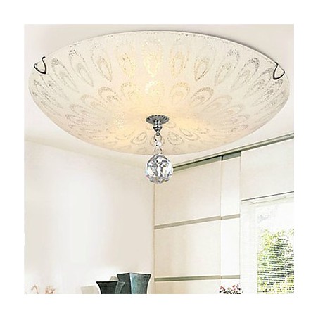 Plafoniera a montaggio a filo in cristallo E26/E27 1 lampadina, 18x18x30 cm