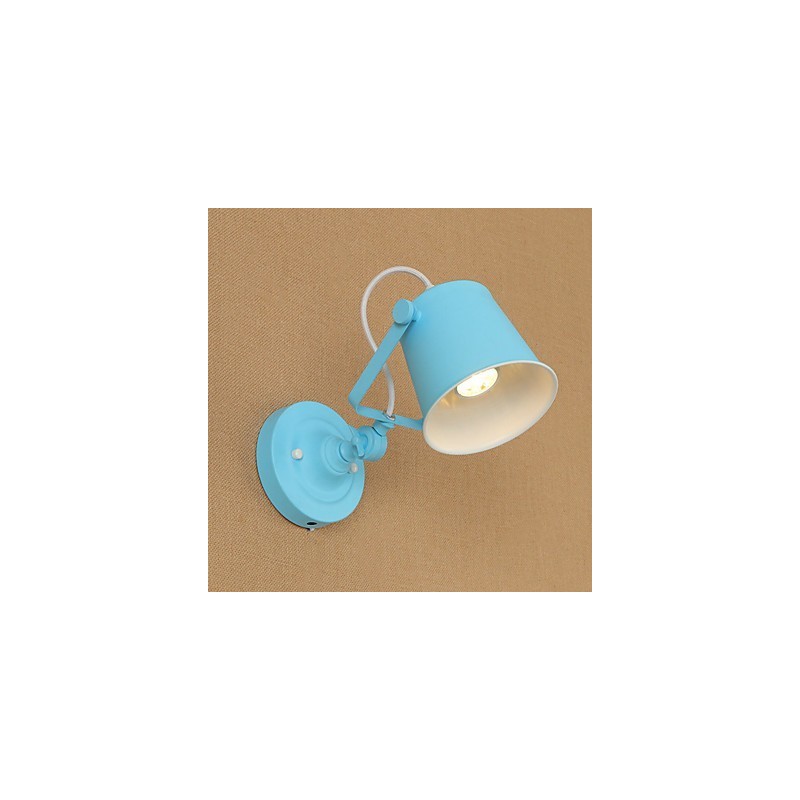 Applique da parete country retrò regolabile con braccio oscillante e protezione occhi, 5 W