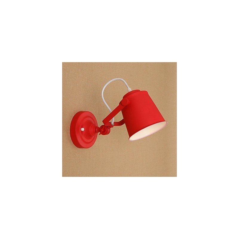 Applique da parete country retrò regolabile con braccio oscillante e protezione occhi, 5 W