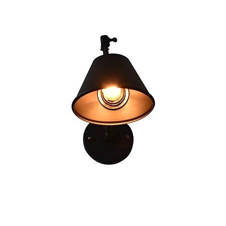 Applique da parete LED in ferro nero con spada laser