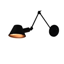 Applique da parete LED in ferro nero con spada laser
