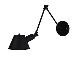 Applique da parete LED in ferro nero con spada laser