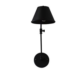 Applique da parete LED in ferro nero con spada laser