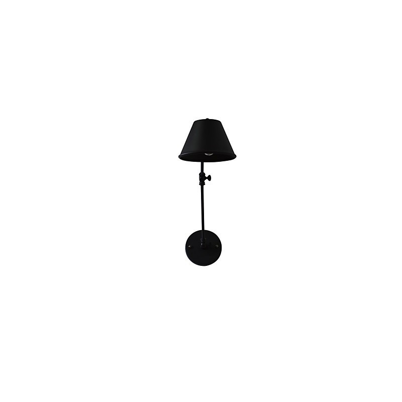 Applique da parete LED in ferro nero con spada laser