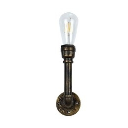 Applique da parete LED rustica classica in ottone antico