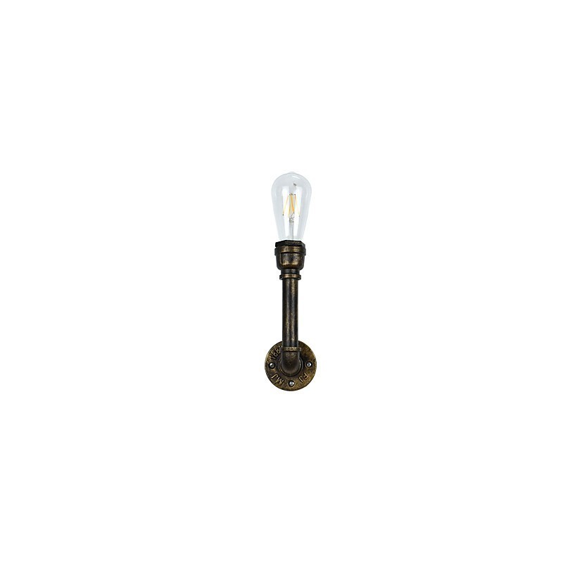 Applique da parete LED rustica classica in ottone antico