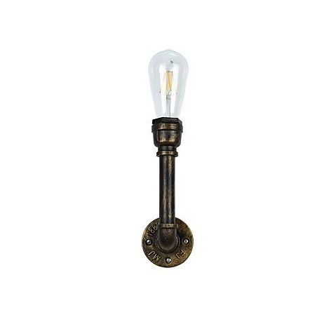 Applique da parete LED rustica classica in ottone antico