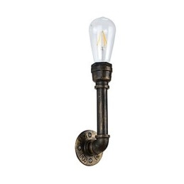 Applique da parete LED rustica classica in ottone antico