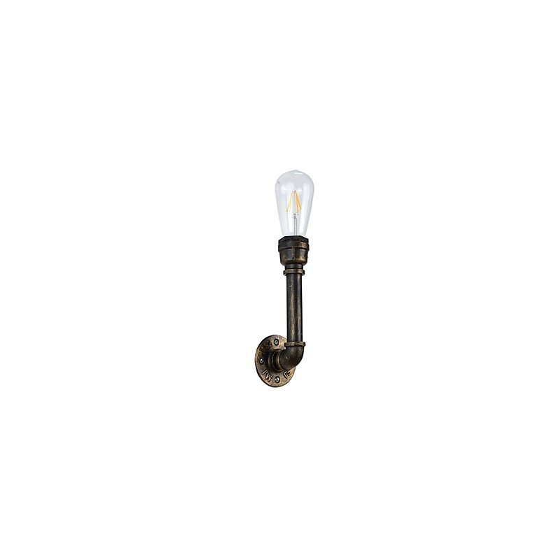 Applique da parete LED rustica classica in ottone antico