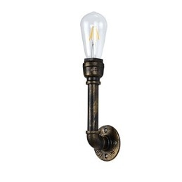 Applique da parete LED rustica classica in ottone antico