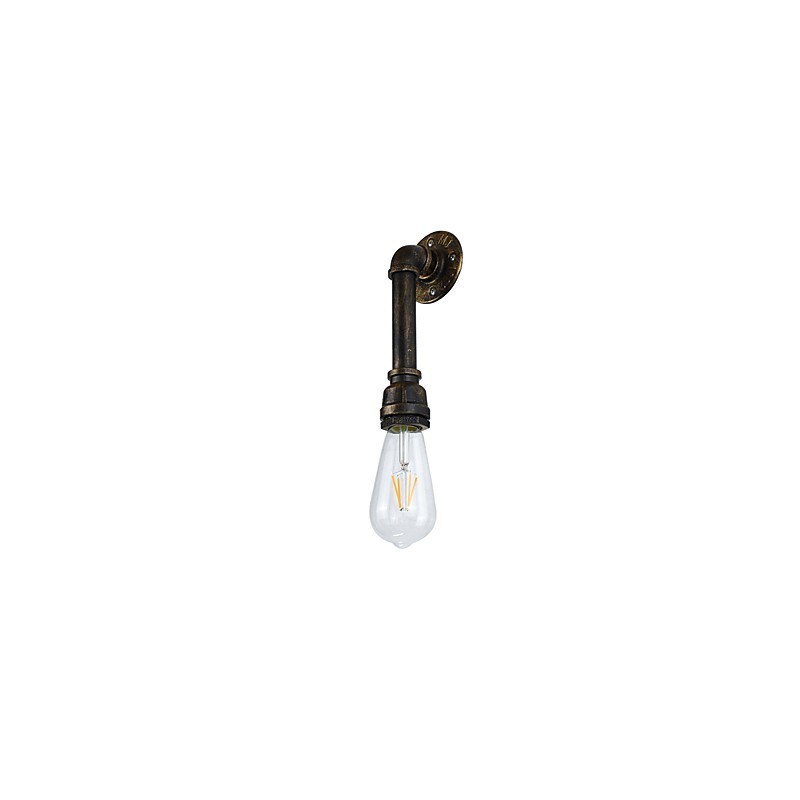 Applique da parete LED rustica classica in ottone antico