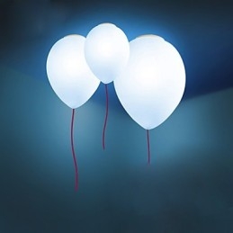 15*Plafoniera a cupola creativa contemporanea con palloncino, 3 luci E12/E14