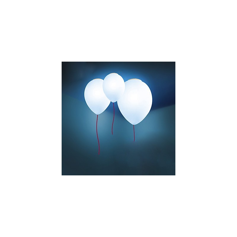 15*Plafoniera a cupola creativa contemporanea con palloncino, 3 luci E12/E14