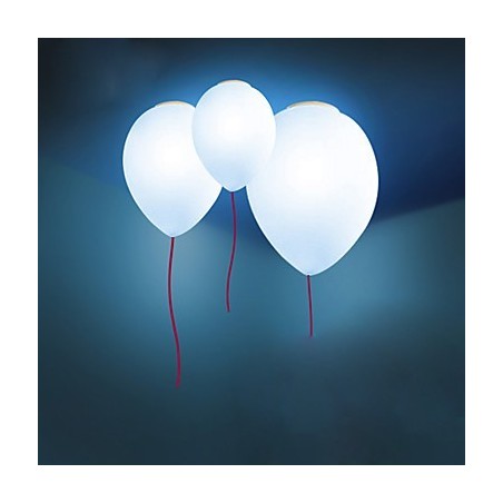 15*Plafoniera a cupola creativa contemporanea con palloncino, 3 luci E12/E14