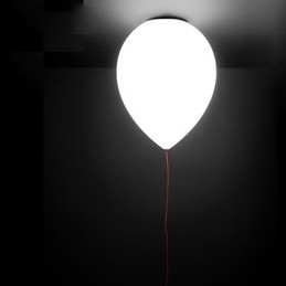 15*Plafoniera a cupola creativa contemporanea con palloncino, 3 luci E12/E14
