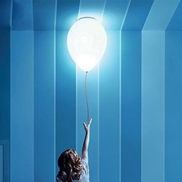 15*Plafoniera a cupola creativa contemporanea con palloncino, 3 luci E12/E14