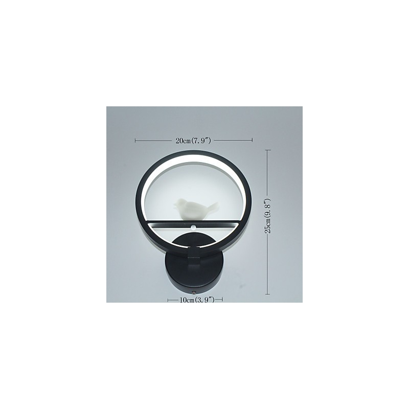 Applique da parete LED moderna con braccio oscillante, luce ambientale, finitura verniciata