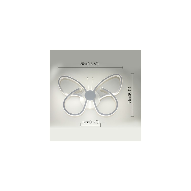 Applique da parete LED in alluminio 32 W moderna 35 x 8 x 24 cm