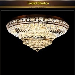 Plafoniera a filo in cristallo LED 60 cm