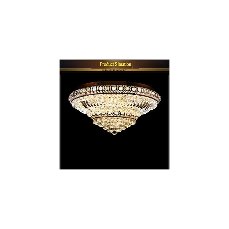 Plafoniera a filo in cristallo LED 60 cm
