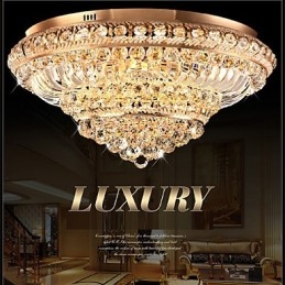 Plafoniera a filo in cristallo LED 60 cm