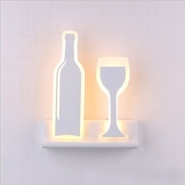 Applique da parete moderna contemporanea con luce ambientale LED integrato 10 W
