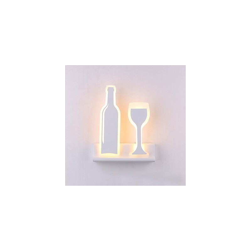 Applique da parete moderna contemporanea con luce ambientale LED integrato 10 W