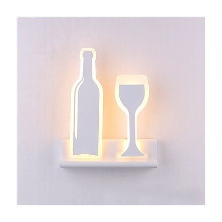 Applique da parete moderna contemporanea con luce ambientale LED integrato 10 W